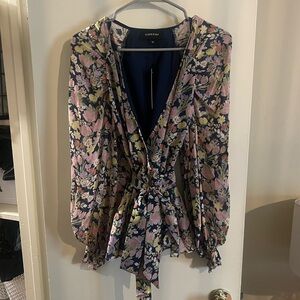 YUMI KIM Floral Wrap Blouse - size medium, NWT